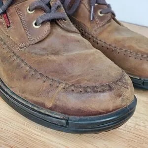 ECCO Men Fusion Mahogany Brown Leather Lace Up Oxford Walking Shoe 45 sz 11-11.5 ECCO Men main image 3